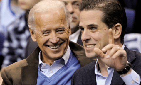 US President Joe Biden with his son Hunter Biden
