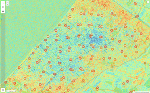 North Gaza height changes measured with InSAR