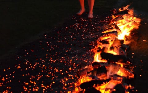Image of fire walking for Anastenaria