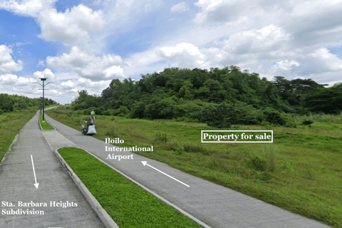 Titled lot along the road for sale near Iloilo Airport and Sta. Barbara Heights