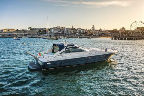 Our Ipanema 54 at anchor in Cascais Bay