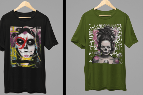 Cavérik: Camisas de Caveira com Estilo Rock e Urbano.