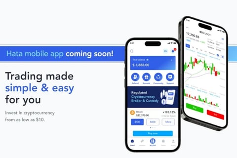 a phone with a phone showing the options for trading options, hata malaysia