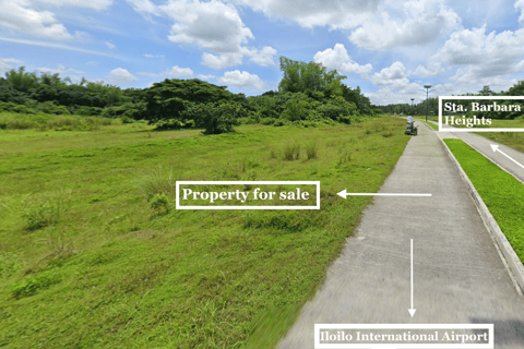 Titled lot along the road for sale near Iloilo Airport and Sta. Barbara Heights