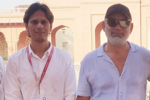 Muzammil with H.E. Fleming Raul Ramos, Ambassador of Paraguay to India