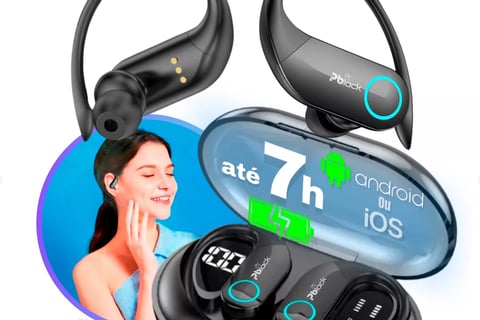 FONE DE OUVIDO BLUETOOTH ESPORTIVO