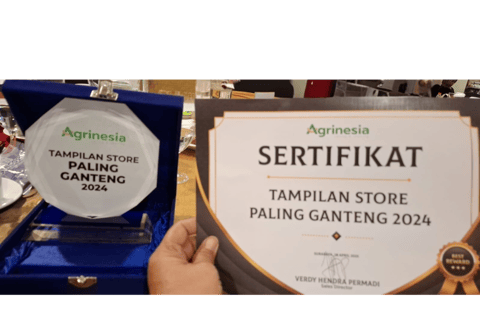 Penghargaan Tampilan Store Paling Ganteng 2024, PT Agrinesia Raya (Bakpia Kukus Tugu Jogja).