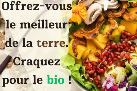 slogan publicitaire nourriture bio