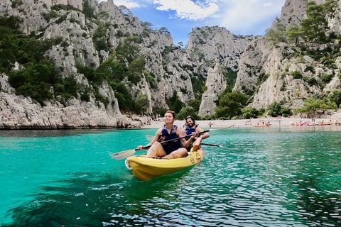sea kayaking calanques cassis coves cliffs