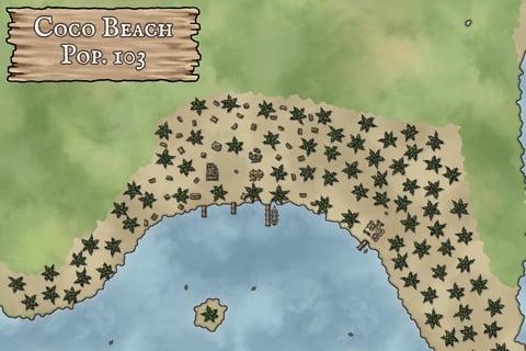 Coco Beach, Coconut Island