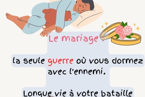phrase sur le mariage humour