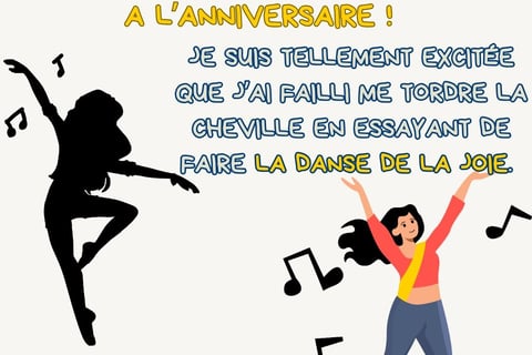 reponse invitation anniversaire humoristique