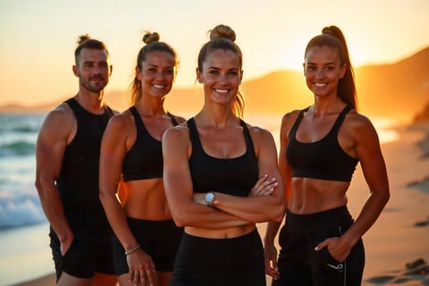 a group of online personal trainers in south africa