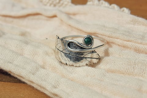 Zilverklei ring