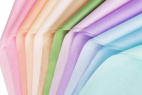 pastel tissue wrapping paper