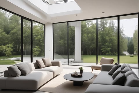 Bright living room with modern inventory