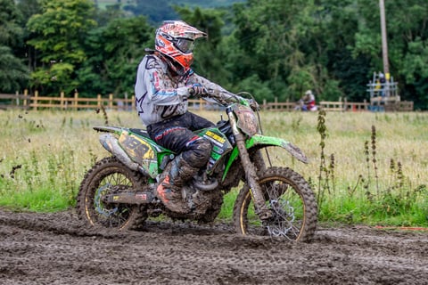 Motocross rider, Babel, North Wales, UK