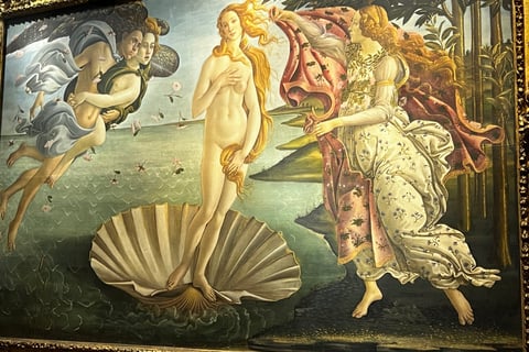 quadro O nascimento da Vênus, do pintor italiano Botticelli