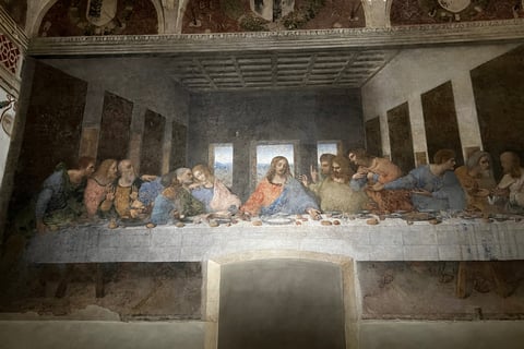 imagem de jesus cristo e os apóstolos em volta da mesa