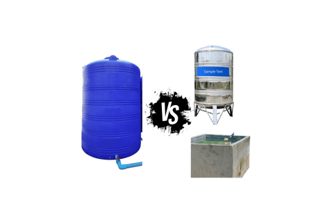 Plastic VS Steel Water Tank