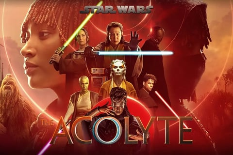 Capa da série The Acolyte sobre Star Wars