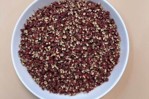 a bowl of dried Sichuan PEPPER