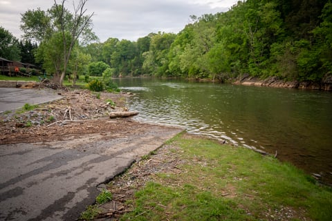 Blevins Boat Ramp on the Watauga River in Tennessee