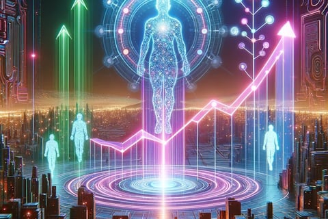 a futuristic city with a futuristic city skyline and a futuristic city