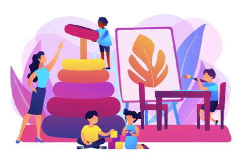 jouer soutien pour enfants accopmpagnement activité médiation éducative créativité expression