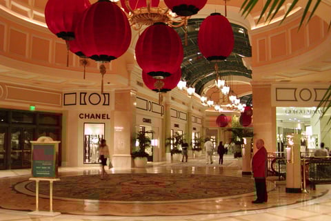 Bellagio Las Vegas shops as seen in 2003