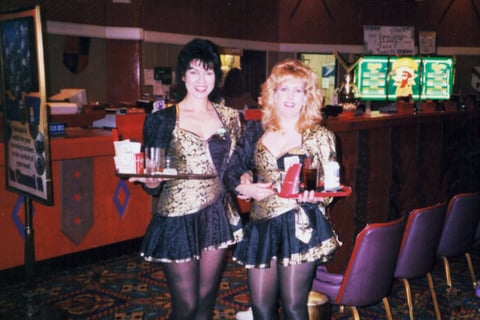 Cocktail waitresses at Excalibur Las Vegas