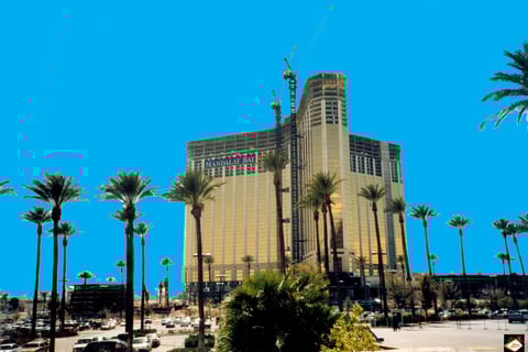 Mandalay Bay Las Vegas under contruction