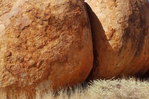 a large rock formation known as The Devils Marbles or Karlu Karlu