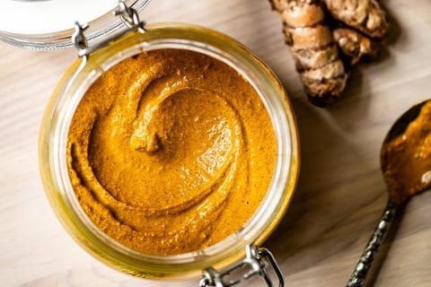 pasta de curcuma apropriada para cães