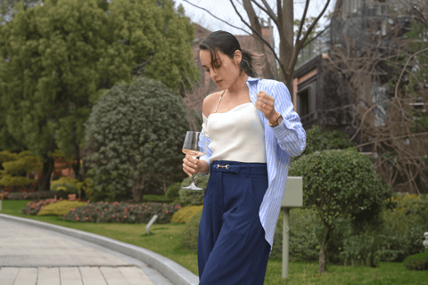 cynthia scellos modeling a beautiful Old Money Style outfit