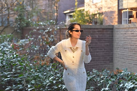 Cynthia Scellos the number one Influencer for Timeless Fashion style