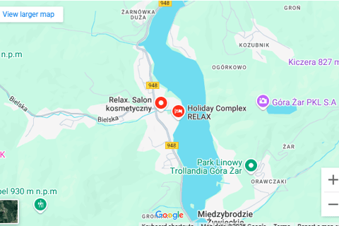 Mapa Międzybrodzie Bialskie
