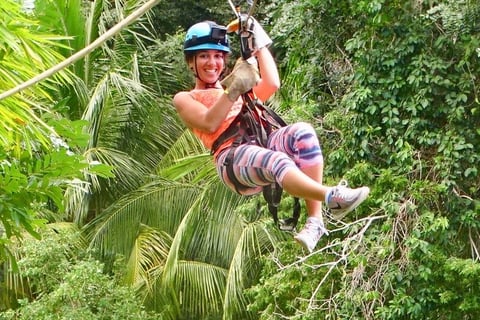 una aventura en olvidable zip line
