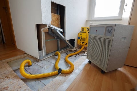 Mold Remediation equipment in deployment