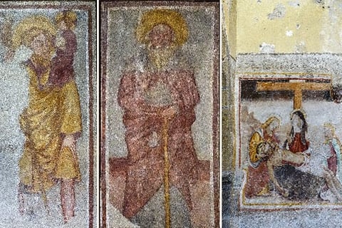 3 fresques de l'église Saint-Marcellin, Névache