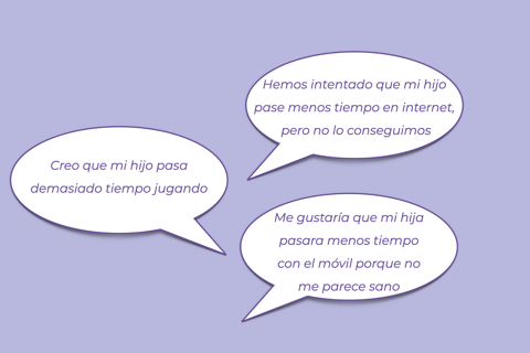 Hemos intentado que mi hijo pase menos tiempo en internet , pero no lo conseguimos