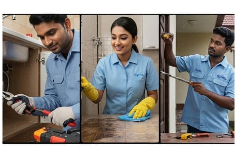symphony maintenance and property management Team , Three workers working