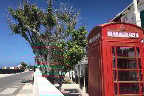 British Phone Booth on Grand Turk