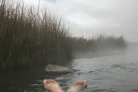 Soaking  Eagleville Hot Springs