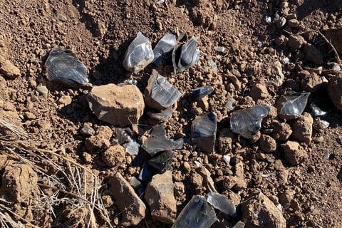 Obsidian you'll find at the Davis Creek Mine