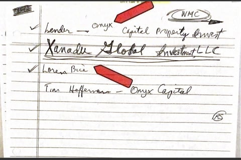 Onyx Capital William B Doty Michelle Woo 