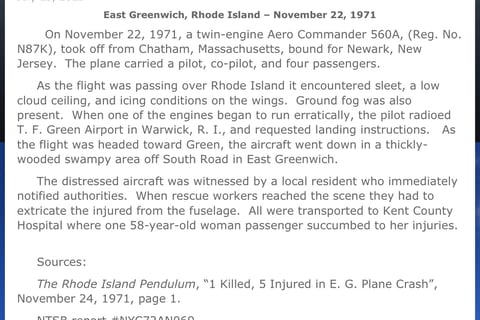 New England Aviation History and Bruce and Donna Falk