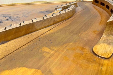 Décollage barre de table d'harmonie