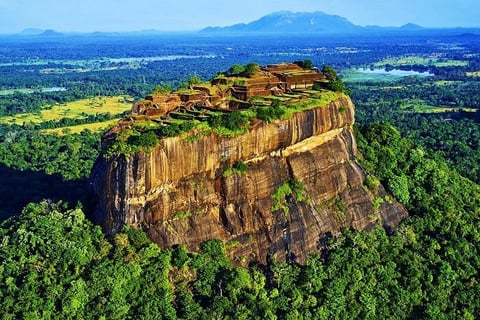 a rock formation on a cliff face