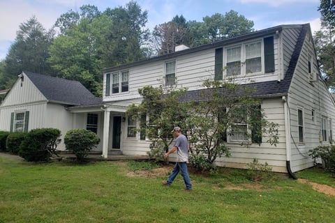 A house after a high-quality siding job